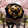 1PC Soccer Ball Gold Umbrella-8-Rib Reinforced, Automatic Open, Lightweight & Durable, Cute Fashion Accessory for Outdoor-Y0344