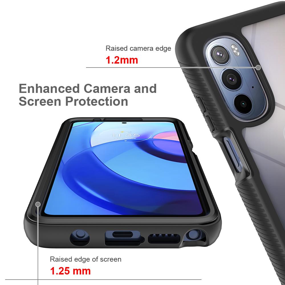 Fit Moto G Stylus  4G Shockproof Clear PC Case TPU Bumper Rugged Defender Cover For Moto G Stylus  5G Case