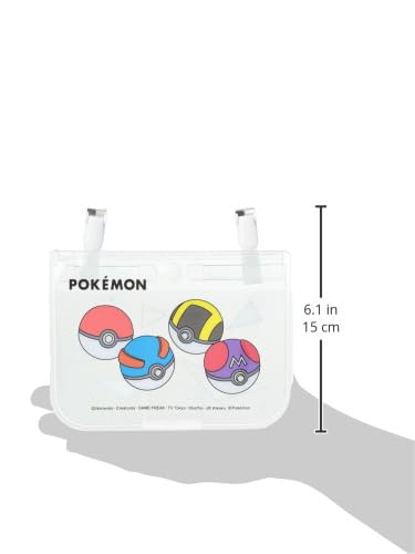 [Pokémon] Clip Pocket Průhledná Clip Pocket Kids KPK71453 Průhledná/Monster Ball