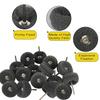 100Pcs Abrasive Buffing Wheels, 1 Inch Buffing Polishing Wheel Set with 1/8 Inch Shank, 20Pcs Each of 80 150 240 400 600 Grit Sc