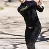 Adidas Half High Neck Pullover Casual Sports Long Sleeve T-Shirt Men Tops Black IT6871