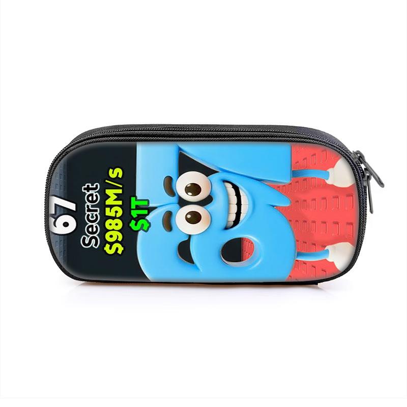 67 Letter Storage Pencil Case with Cartoon Print Large Capacity and High Appearance the Best School Companion for Students