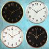 12-inch 30CM Living Room Simple Silent Three-dimensional Metal Aluminum Clock Fashion Creative Nordic Clock Wall Clock