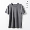 Mulberry silk mercerized short-sleeved T-shirt men's summer new Lenzing Modal half-sleeved bottoming shirt casual loose T-shirt