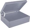 Boîte de rangement - Creative Deco - Gris - 40 x 30 x 14 cm - avec couvercle - Bois massif