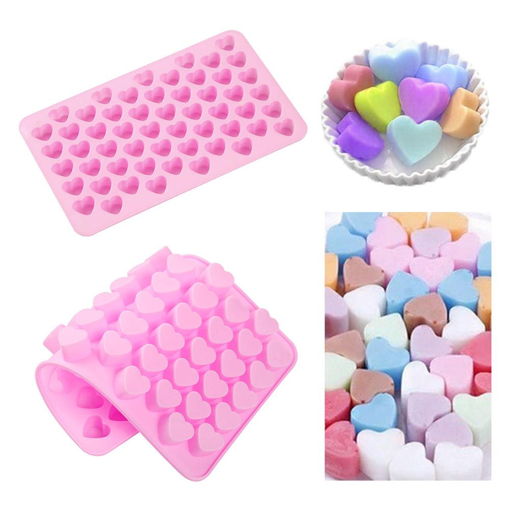 Heart Silicone Molds Non-Stick Food Grade Baking Mold Diy ReusableHoliday Gift Baking Mold Used For Cake Jelly Chocolate Ma J4K8