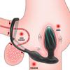 Remote Control Vibrator Butt Plug Anal Plug for Men Anal Stimulate Male Prostate Massager with Dual Penis Ring Sex Toy for Men