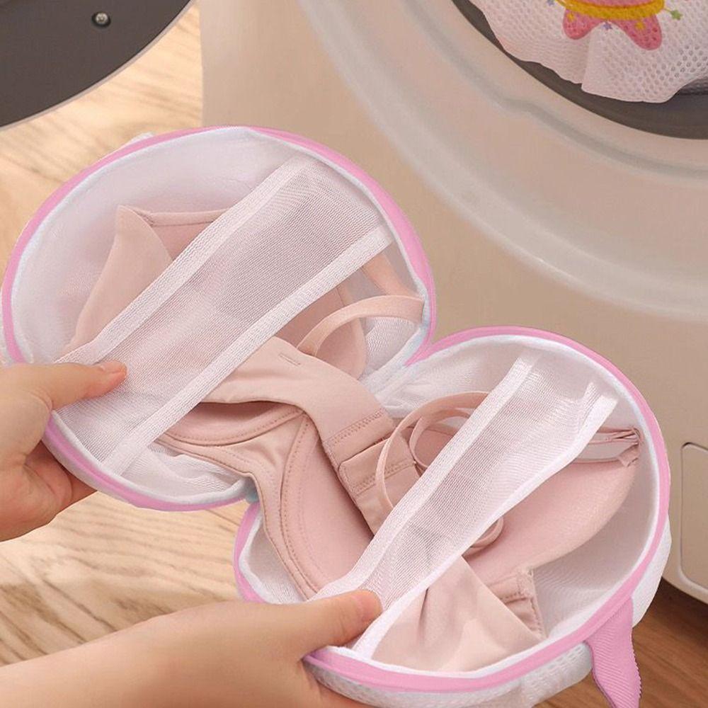 Cartoon Bra Laundry Bag Anti-deformation Breathable Bra Protective Washing Bag Anti-Winding with Handle Bra Machine Wash Bag