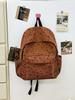 Schoolbag Corduroy Cute Backpack Girl Girl Heart Printing Large Capacity Lightweight Simple Backpack Campus Style Student School Bag