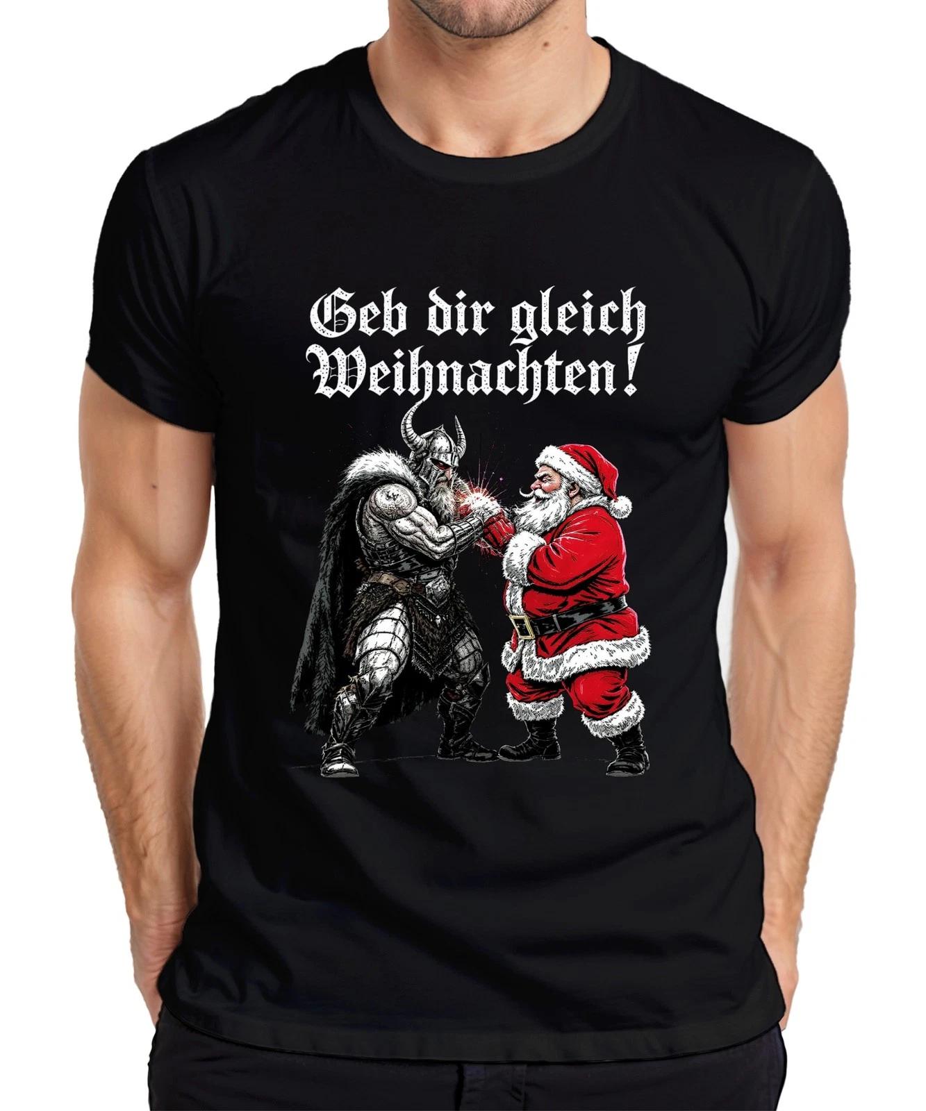 Go Christmas! Viking Norse Yulnacht Christmas Mens T-Shirt- 3XL