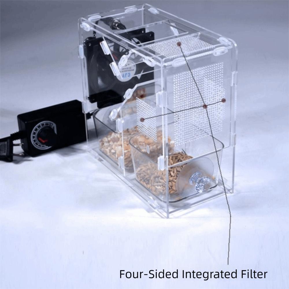 Clear Acrylic Bird Grains Shelling Machine Adjustable Speed Bird Food Separator Bird Breeder