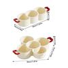 Pack of 1 Removable Drain Basket Fruit Bowl Double Layer Design for Hygienic Storage Snacks and Fruits PP Plastic