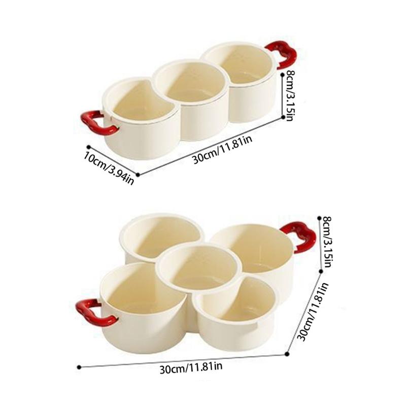 Pack of 1 Removable Drain Basket Fruit Bowl Double Layer Design for Hygienic Storage Snacks and Fruits PP Plastic
