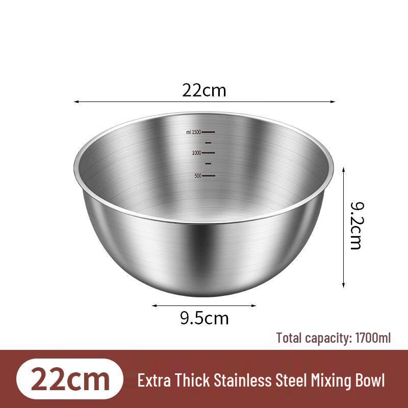 

HANDUNYOU Stainless Steel Mixing & Prep Bowl