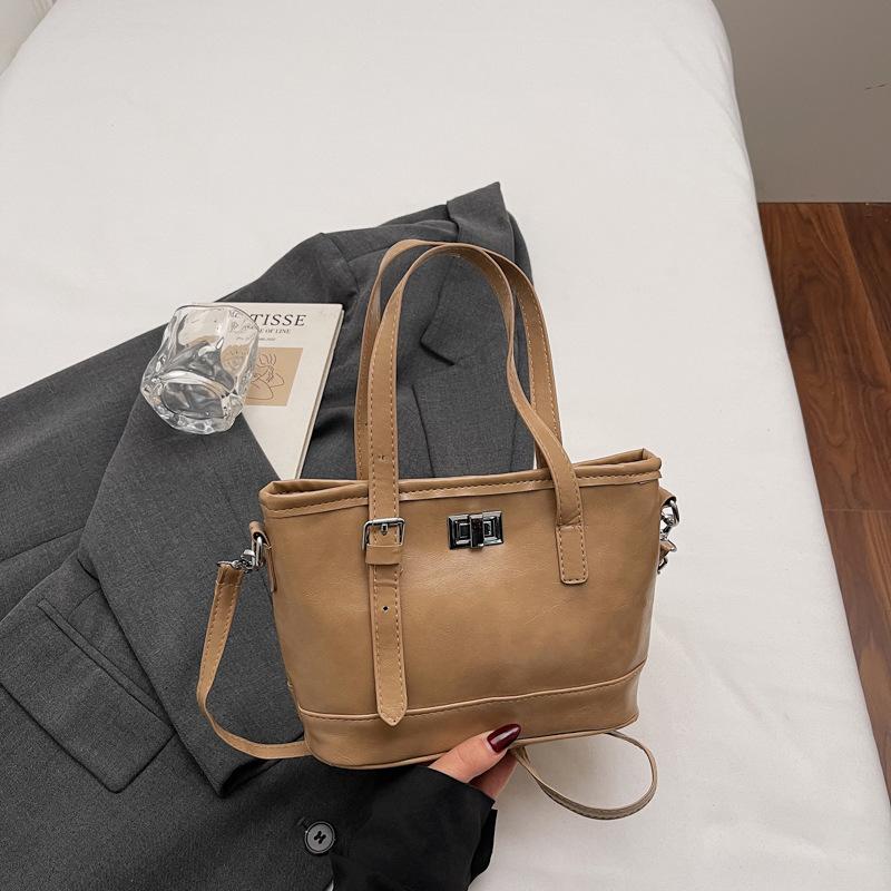 

New high-end niche bag, portable bucket bag, fashionable and simple, trendy and large capacity, high-end sense, fashionable and casual. хаки