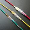 200Pcs Copper Female and Male Crimp Terminal Connectors Aautomotive Speaker Cable Flag Connector 2.8/ 4.8/ 6.3mm With Sheathing