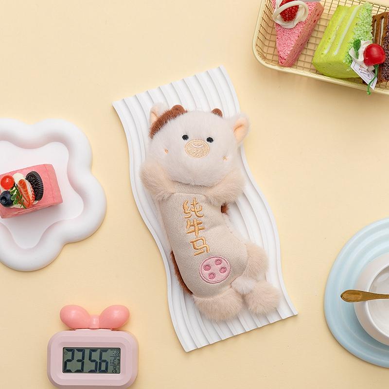 Supine Position Animal Series Plush Wrist Rest Pad 19cm Kawaii Office Mouse Wrist Pad Pig Panda Table Companion Doll