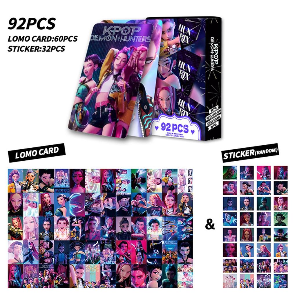 92 Double Sided HD Color Printed Photo Cards Of Anime Characters, Anime Peripheral Collection Cards, Stickers And Greeting Cards