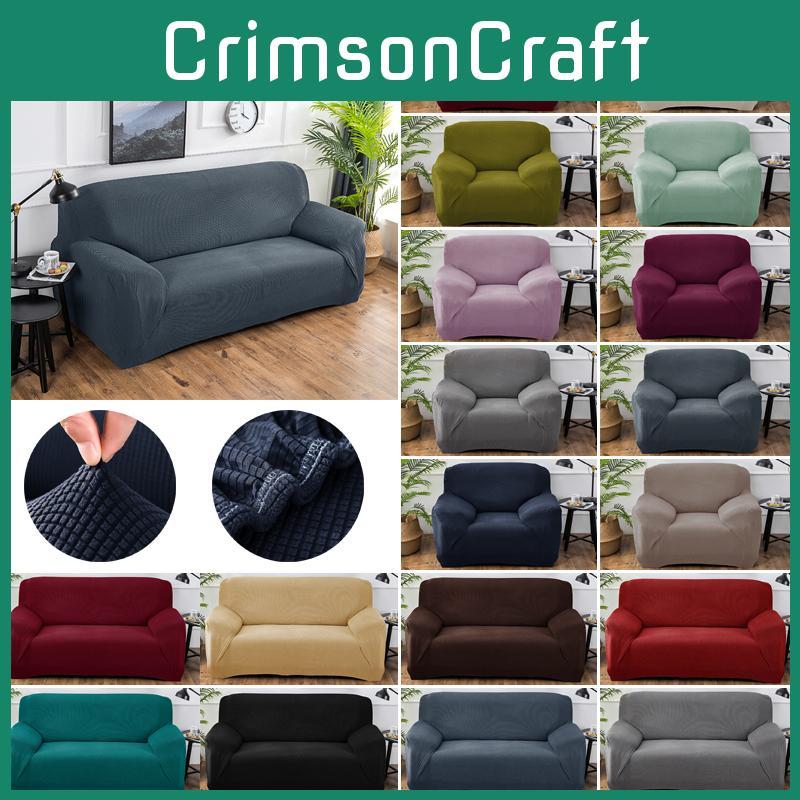 Weicher und strapazierfähiger Stretch-Hussenbezug für Heimstuhl, Sofa für 1/2/3/4 Sitzer Couchschutz