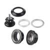 Risk Aluminum Alloy 34mm Bicycle Bike Headset for 28.6mm Straight Steerer Fork Bearing(Black)