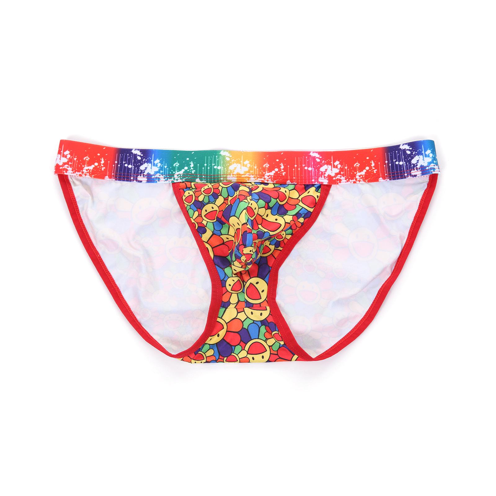 

Мужские разноцветные трусы-слипы с подсолнухами - Удобное, дышащее спортивное нижнее белье 2XL