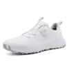 Unisex Waterproof Golf Shoes with Rotating Button - Casual Sports Footwear