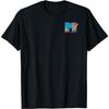 MTV Buntes Taschenlogo Musikfernsehen Grafik T-Shirt T-Shirt