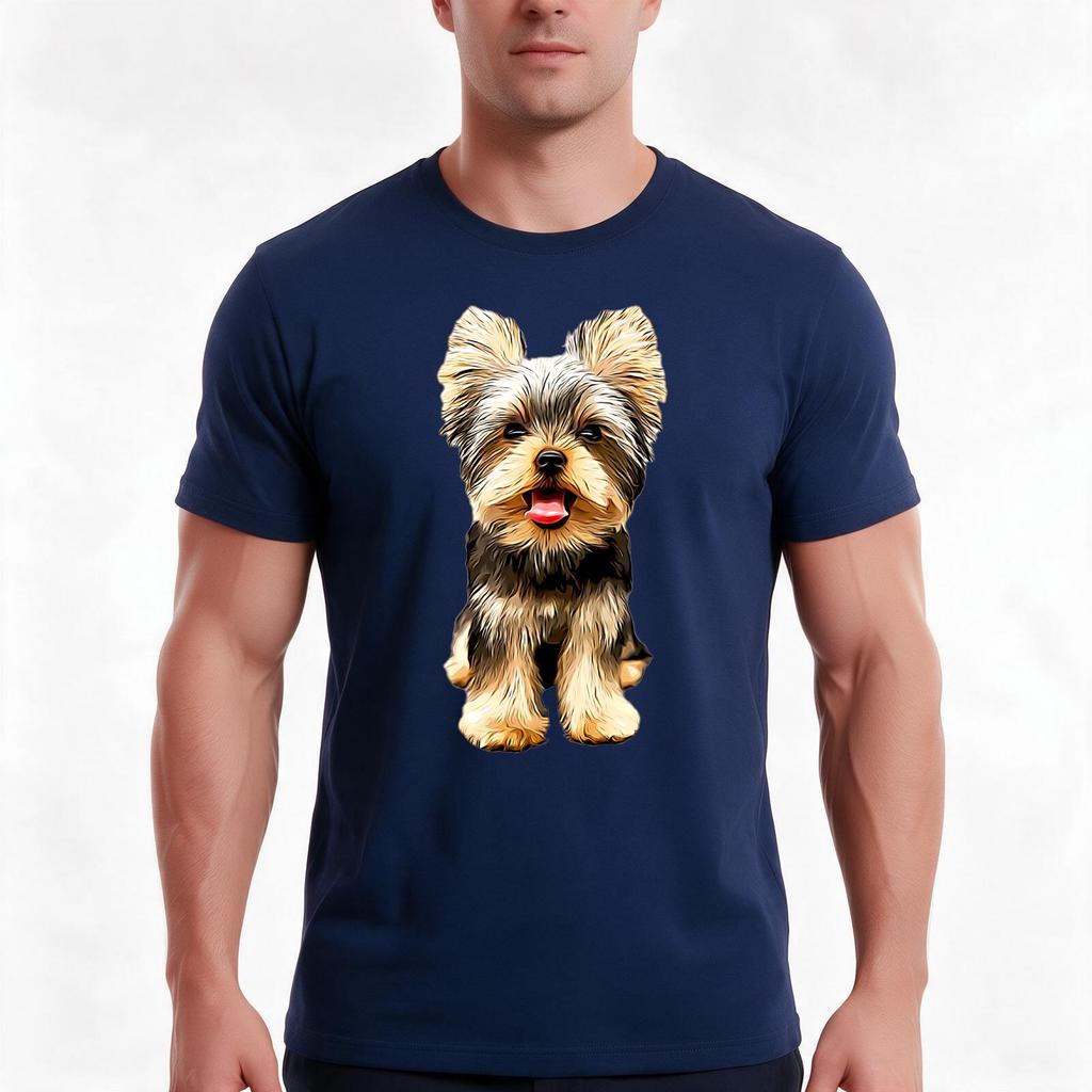 Yorkie Cuteness TShirt Summer Casual Cotton Tee Oversized Streetwear Tops Vintage Graphic Print Loose Fit Short Sleeve