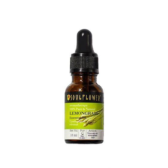 Lemongrass Essential Oil (15 Ml), Lemongrass Essential Oil, Soulflower