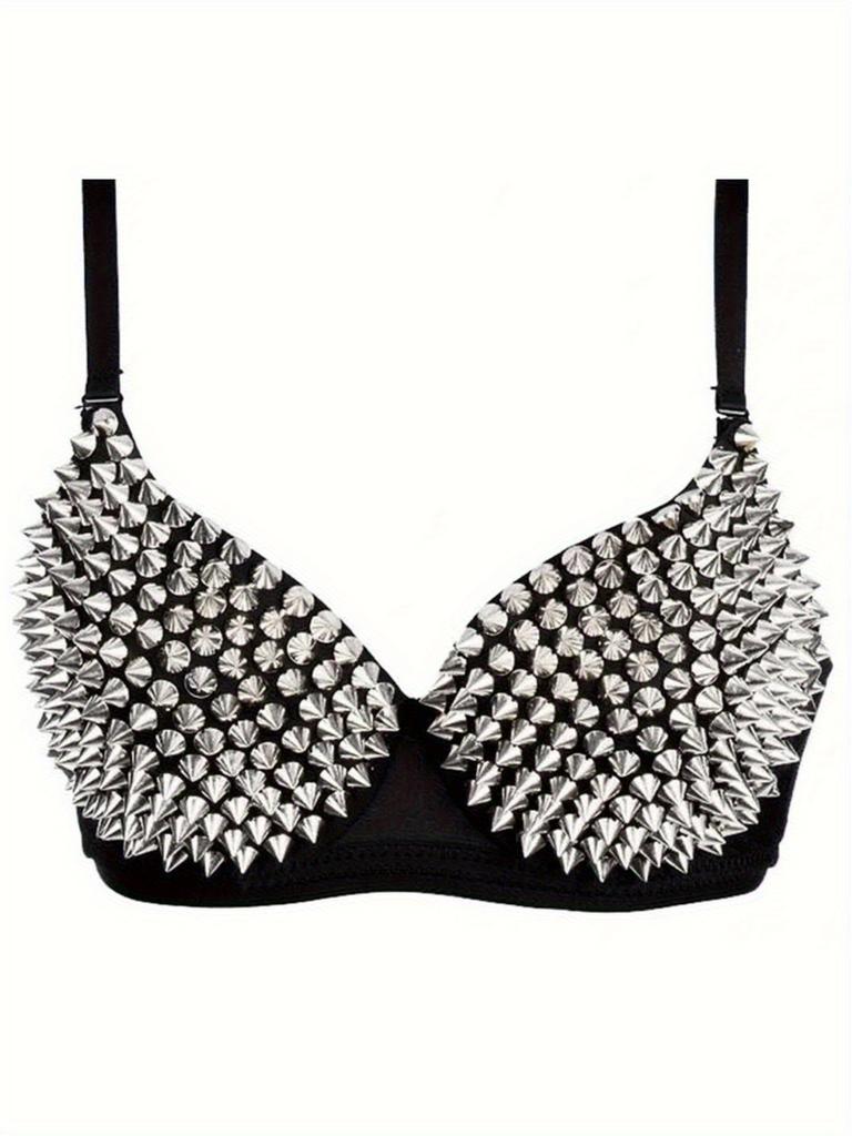 Newest Women'S Wireless Camisole with Golden/Silver Sequins, Stylish Crop Top.