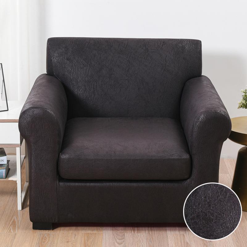 

Чехол для дивана из искусственной кожи, эластичный чехол для одного дивана, кресла, защитный чехол для мебели, мягкий с эластичной подошвой, чехол для кресла