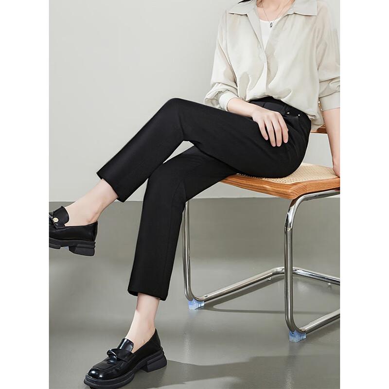 Tatu Women's High-Waist Straight-Leg Suit Trousers