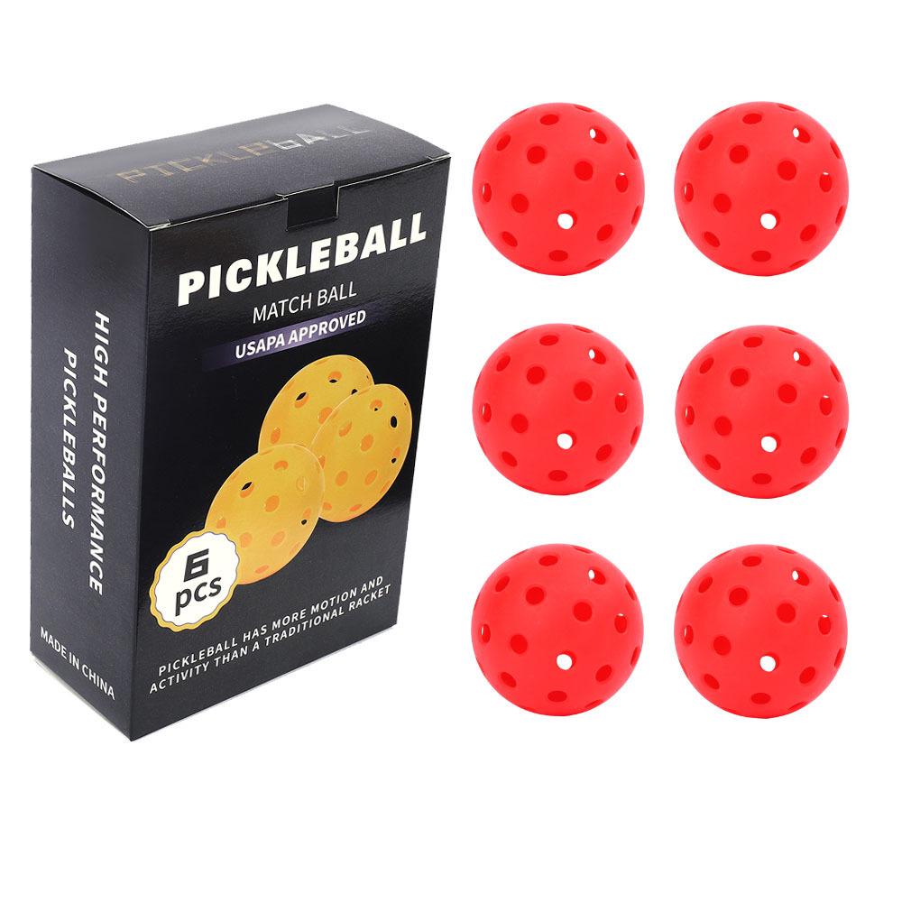 74mm Luminous Pickleball, 40-Hole Rotational & Injection Molded