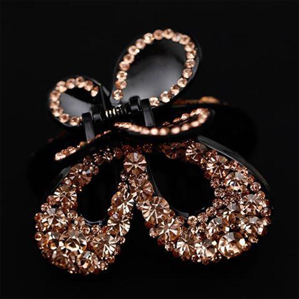 Heandband Crab Accessories Rhinestone Bow Butterfly Hairpin Hair Clips Crystal Hair Claw Vintage