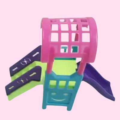Mini Playground Exquisito Realista de Plástico Brinquedo de Escorregador de Faz de Conta para Meninos