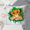 1PC Cartoon Simba lion king Pillow Case Sofa Decorative Home Double-sided Printing Short Plush Cute Cushion Cover