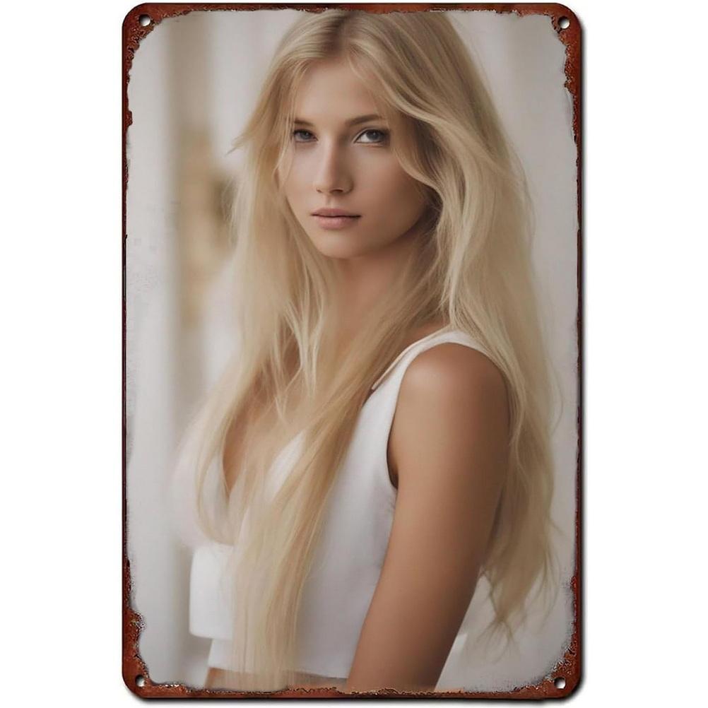 Placas de lata de metal vintage pinup girls sexy mulheres decoração de parede para homem caverna garagem bares café clubes restaurante pôsteres retrô placa