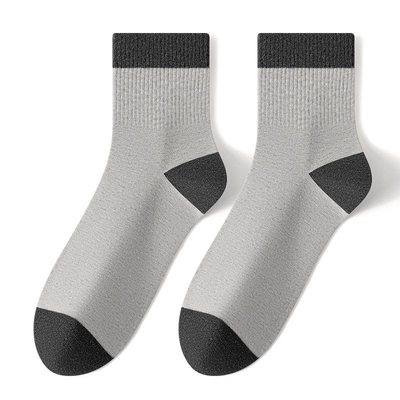 Men's Spring and Autumn Business Leisure Breathable 7A Antibacterial Deodorant Socks