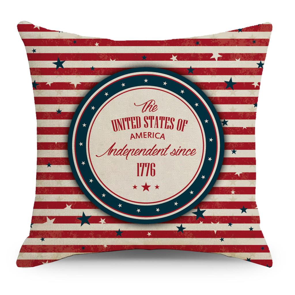 Linen Pillowcase Home Sofa Bedside Car Office Cushion Cover