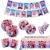 Demon Hunter Team Birthday Party Set: Plates, Cups, Napkins, Tablecloth, Cutlery & Banner