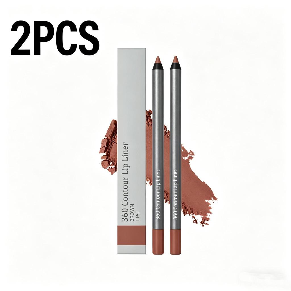 AMZ Brown Lip Liner Pencil Natural Smooth Long Lasting Waterproof Lip Liner For Women Daily Makeup Lips Contour 1PC