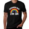 Låter bög Jag är med T-shirt Stor Storlek Lös Kortärmad Topp