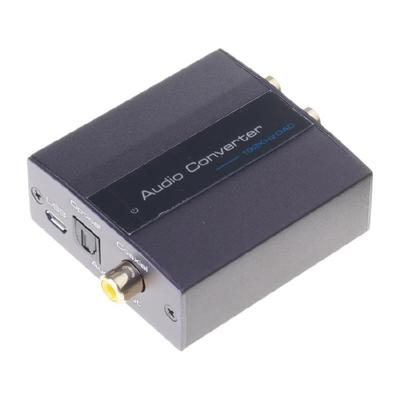 Digital To Analog Auditory Converter 192kHz with Cable for Immersive Home Theater Sound