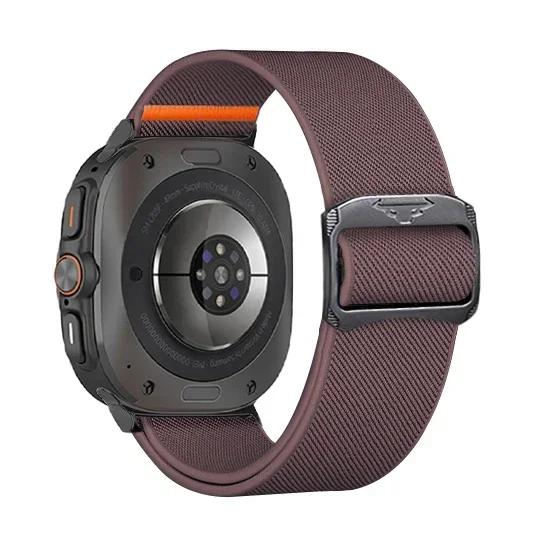 Nylon Strap For Samsung Galaxy Watch Ultra 47mm Elastic Sports Loop Wrist Watch Bracelet Correa For Galaxy Watch 7 Ultra Band