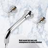 Brass Basin Hot and Cold mixing Tap Concealed Bathroom Sink Faucet Mount on Wall Sliver
