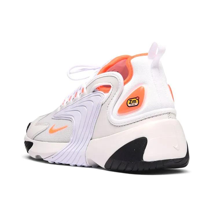 Nike Womens Zoom 2K 'Hyper Crimson' (women's sizes) Platinum Tint / Hyper Crimson-White-Black Chunky Sneakers AO0354 002
