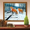 5D DIY Diamond Embroidery Fox Rhinestone Kit Full Drill New Arrival Diamond Painting Animal Mosaic Winter Decor For Home