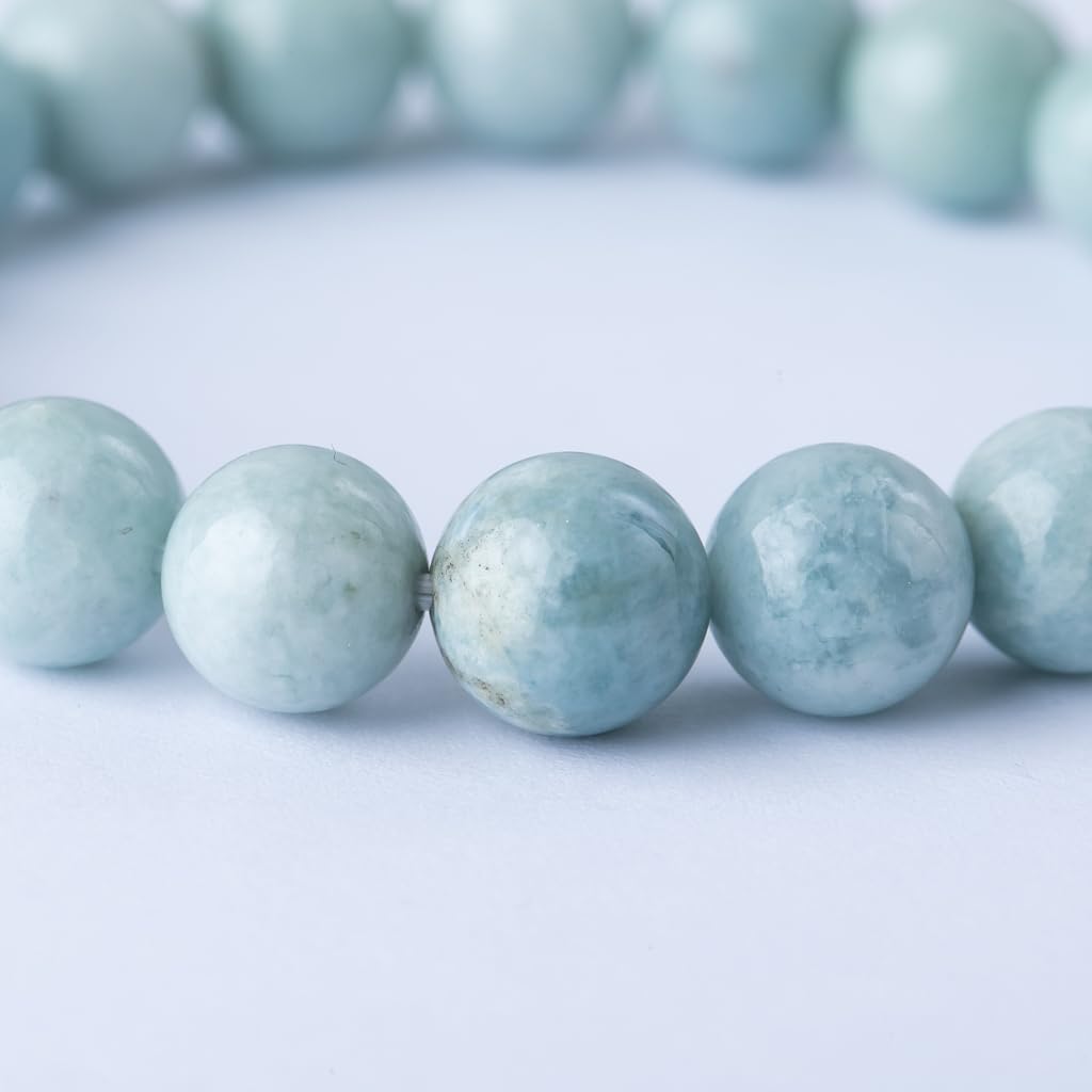 17cm Itoigawa Natural Jadeite Pale Japanese National Jomon Power Stone Jadeite Workshop Special Paulownia Wood Quality Guarantee ABR0873 (10mm Beads,