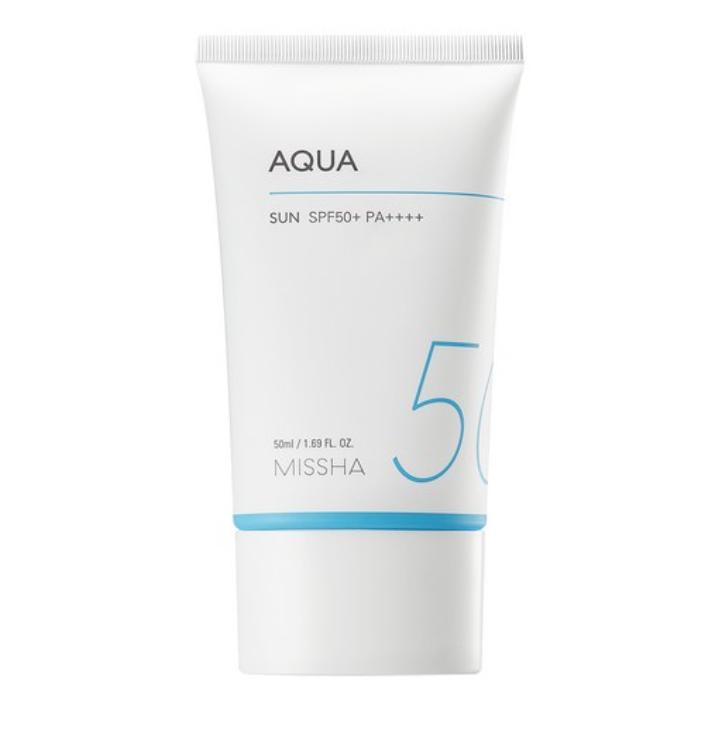 MISSHA All Around Safe Block Aqua Sun Gel SPF50+ PA++++, 50ml | Lightweight & Hydrating Sunscreen