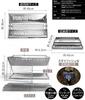 AVANT GARDE Compact Folding Fire Pit BBQ No Wood Splitting Stainless Steel Includes Grate and Storage Easy Outdoor Solo Camping BBQ Fire start your